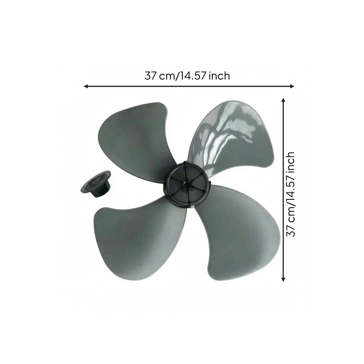 Matching Screw Cap 400 Mm Fan Blade Gray 16-Inch Fan Blade
