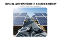 Photovoltaic Panel Cleaning Tool Lightweight Aluminum Construction Telescopic Water Fed Brush Versatile Cleaning Brush for Outdoor, Rooftops