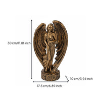 Nordic Angel Sculpture Elegant Resin Angel Decor Highly Detailed for Bookshelf