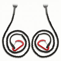 2 Pieces Coiled Paddle Leash with Carabiner Elastic Kayak Paddle Leash Lightweight Easy to Use for Kayakers, Kayaking