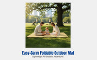 Camping Ground Mat, Waterproof Outdoor Blanket, Thick Foldable Pad, Portable for Beach, Grass, Family Gathering