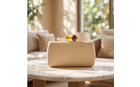 Clutch with Bead Clasp Textured Evening Clutch Bag Elegant Evening Purse for Parties