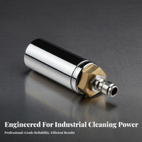 1/4" Quick Connect 360 Degree Rotate Nozzle Ceramic Core Rotating Pressure Washer Nozzle Rust Resistant for Professionals