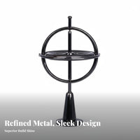 Long-Lasting Rotate Metal Rotating Top Educational Gift Metal Anti-Weightlessness Zinc Alloy for Adults, Men, Desk Decoration, Office
