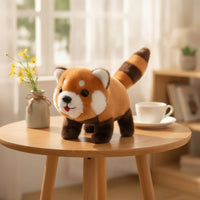 Mini Cuddly Raccoon Toy Small Walking Toy Realistic Cuddly  for Playroom