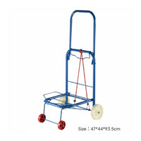 Heavy Duty Folding Trolley Portable Foldable Luggage Trolley for Shopping