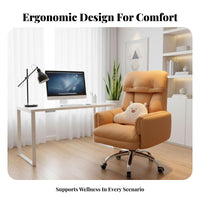 Adjustable Height Reclining Gaming Chair Ergonomic Design Office Furniture neck support and Ergonomic spinerest pillow pivoting glider Extendable Footrest for Students, gaming enthusiasts, Dorm Room, Bedroom, Studying, Relaxation