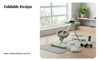 Padded Cushion Ab Crunch Machine Stable Steel Frame Abdominal Exercise Machine Ergonomic Design Sit-up Assist Device Compact & Portable for Beginners