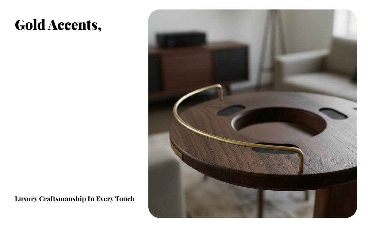 Hidden Cable Management Wooden Speaker Stand Real Wood Construction Floor Speaker Stand Sturdy & Stable Audio Equipment Accessory Vibration Reduction for High-Fidelity Enthusiasts, Audiophiles, Living Room, Home Office, Study, Bedroom