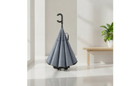 Wind Resistant Umbrella with C-Shaped Handle Windproof 16-Rib Umbrella Large Heavy Duty for Commuters