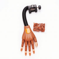 Nail Practice Hand with Clamp Adjustable for Beginners