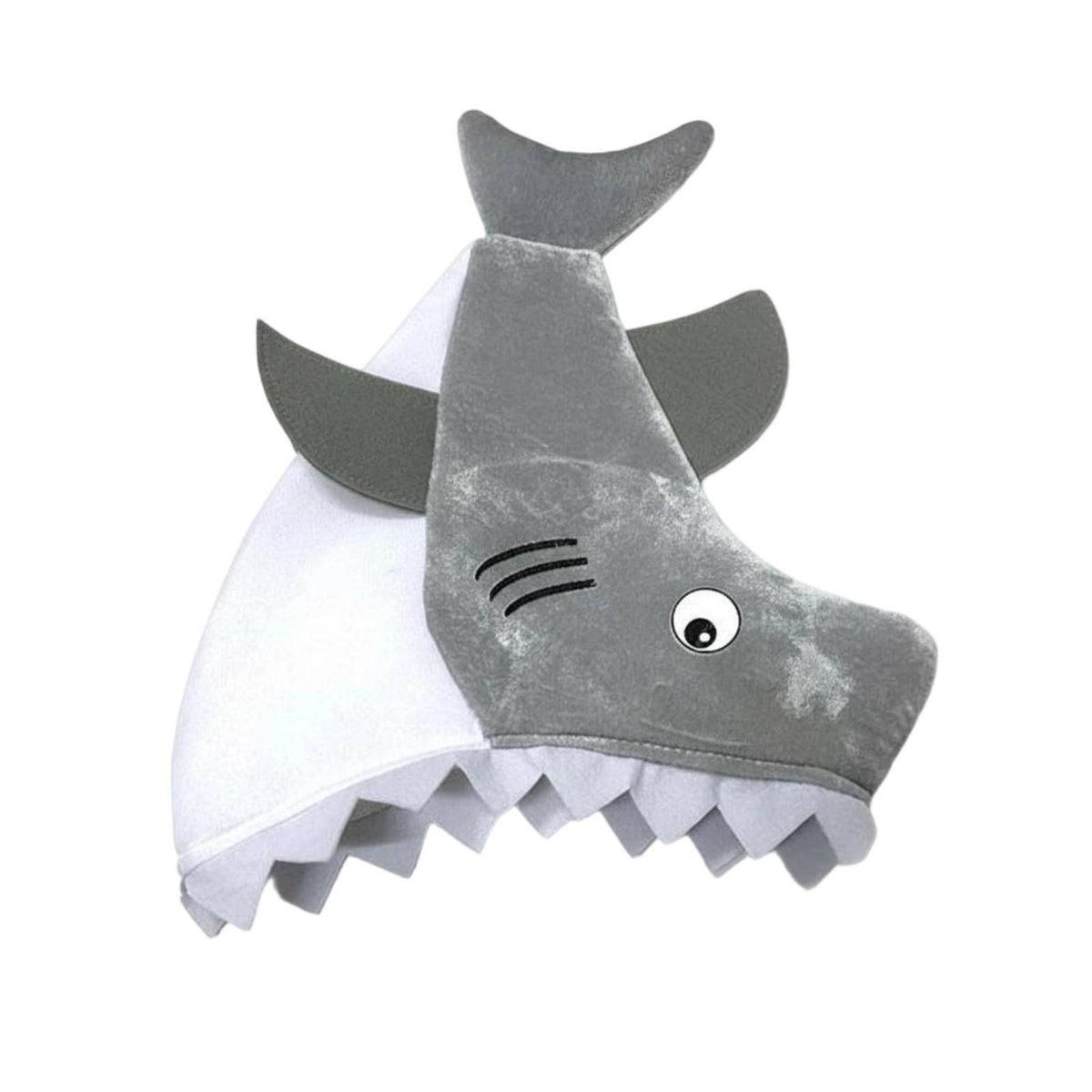 Soft Shark Hat 3D Sea Animal Headwear Head Hat Unisex Novelty Headwear for Adults, Kids, Halloween, Stage Performance