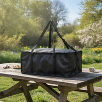 Chilled Carry Bag Zipper Foldable Cooler Bag with Shoulder Strap Leakproof Insulated Tote with Handle for Picnic