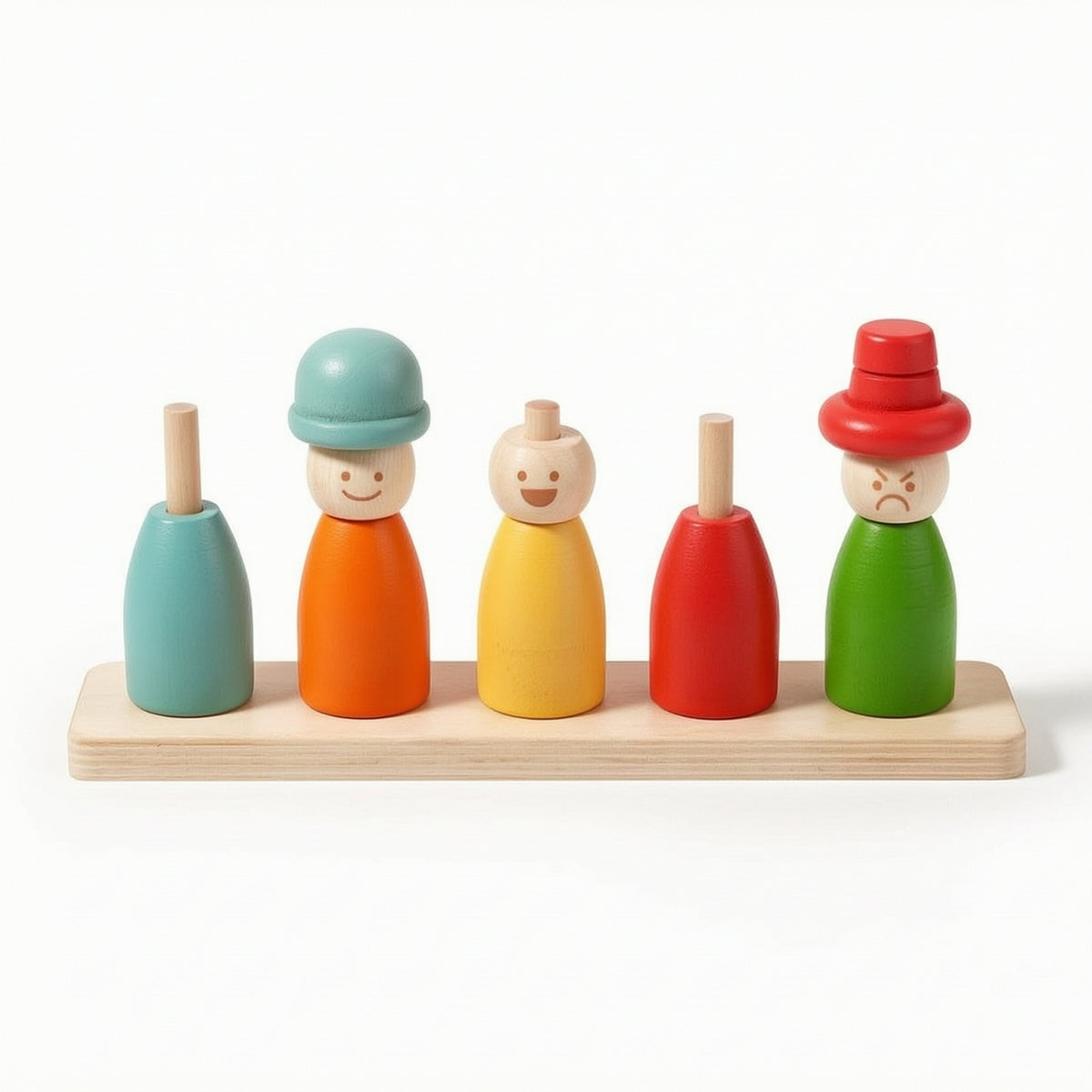 Early Learning Child-Centered Toy with Cards Educational Wooden Color Matching Game Smooth Color Matching Toy Logical Thinking for Preschoolers
