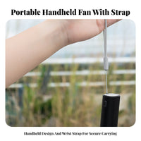 5 Speed Settings USB Rechargeable Mini Fan Brushless Engine Handheld Fan Powerful Airflow Quiet Operation for Travelers, Commuters, Office Workers, Outdoor, Travel, Camping, Desk