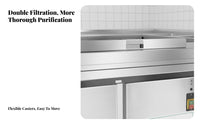Commercial Grill with Purifier Easy to Clean Smokeless Barbecue Cart Heavy-Duty Construction Mobile Barbecue Station for Caterers, Chefs, Restaurants
