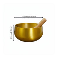 Artisan-Made Tibetan Singing Bowl Set Relaxation Aid Brass Sound Bowl for Meditators