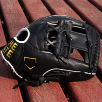 Pigskin Leather Young Baseball Glove Beginner Training Left-Hand Baseball Glove 11-Inch Fielding Glove Padded for Beginners