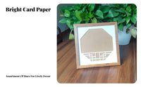 Chinese Lattice Cutcut-Through Mat Hollow-Cut-Through Design Photo Frame Insert Thickened Framing Supply for Artists, Home Decorators, Art Display