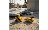 Yellow Metal Body Manual Carrying Clamp Flat Material Handling Slab Carrier Clamp Heavy Duty Glass Panel Lifter Non-Marking