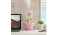 Flower Humidifier Decorative Desktop Humidifier Mist Maker Creative Appliance Rechargeable for Office Workers, Desk, Bedroom