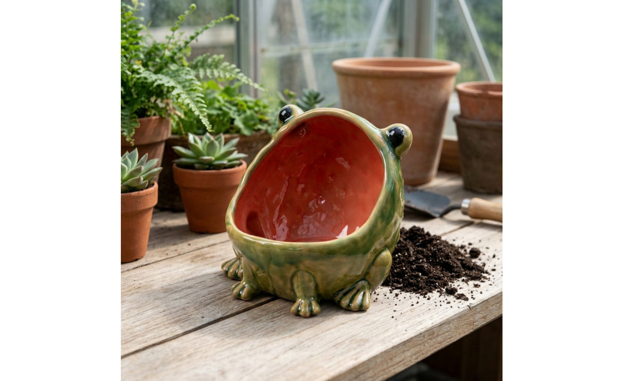 Whimsical Frog Bowl Playful Frog Dish Cute Trinket Dish Decorative for Entry Table, Vanity, Kitchen Counter, Desk