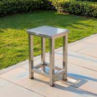 Stainless Steel Bench Sturdy Industrial Bench Heavy Duty Furniture for Workshop, Changing Room, Entryway