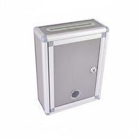 Wall-Mounted Idea Deposit Box Aluminum Alloy Lockable Idea Deposit Box Rounded Corners