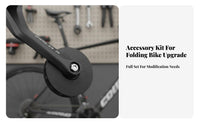 Folding Bike Derailleur Kit Aluminum Alloy External Rear Derailleur Set Cycle Drivetrain Modification Kit Multi-Speed