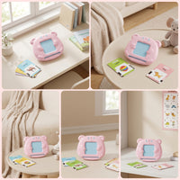 Educational Child-Centered Learning Toy Handheld Talking Flash Cards with Reader Rechargeable Flash Cards with Reader Screenscreenless for Preschoolers
