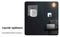Effortless Setup Intelligent Plug Energy Saving Verbal Control Power Plug for Homeowners, Tech Enthusiasts, Bedroom, Kitchen, Living Room