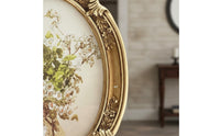 Oval Resin Photo Frame European Style Ornate Oval Frame Vintage Aesthetic Picture Holder