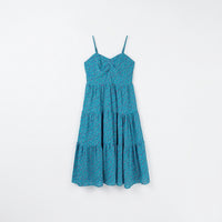 Summer Dress for Women with V-Neck and Adjustable Straps, Midi with Ruched Detailing for Beach, Flattering Fit Up to 4XL