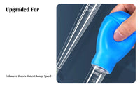 Strong Suction Aquatic Waste Remover Multifunctional Aquatic Aquarium Waste Remover Multi-Functional Tool for Turtle Owners