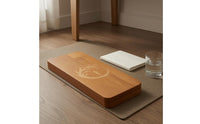 Decorative Design Wooden Mindfulness Foot Board Polished Wooden Meditation Board Wood Grain Wellness Gear