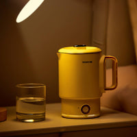 Foldable Electric Kettle 304 Stainless Steel Small Portable Kettle Fast Boiling Foldable Hot Water Pot for Commuters, Office Workers, Hotel, Dorm Room