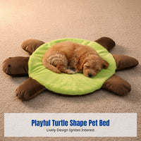 Autumn and Winter Plush Pet Bed for Dogs and Cats, Thickened, Warm, Turtle Shape, Wholesale, Blanket or Toy Included