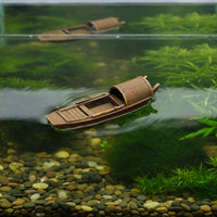 Aquarium Boat Traditional Chinese Style Boat Ornament   for Aquatic Habitat