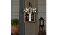 Solid Wood Construction Personalized Letter Door Hanger Ready to Hang Personalized Letter Door Sign Artisan-Made Wooden Letter Welcome Plaque All-Season Decor for Housewarming, Entryway, Porch