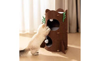 All-in-Single Felt Cat Climbing Structure Sturdy and Stable Design Multi-Level Cat Tree Easy Assembly Interactive Hanging Toys for Kittens