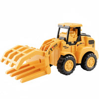 Push and Start Mini Construction Trucks Simulated Design Mini Excavator Toy Moving Parts Friction Bulldozer Realistic Details for Children