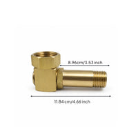 Brass Hose Reel Adapter Sturdy Hose Reel Replacement Fitting Rustproof Swivel Elbow Connector for Watering