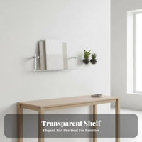 Transparent Surfacemounted Rack Damagecostless Mounting Installation Transparent Picture Shelf Easy to Install Adaptable Use