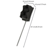 Stainless Steel Bass Drum Pedal Beater with Foam Head Cushioned Drum Pedal Beater with Foam Head Soft Low-Noise for Drummers, Beginners, Practice, Home