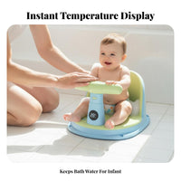 360° Surround Protection Baby Bath Seat Ergonomic Hug Design Non-Slip Baby Bath Chair Soft Cushion for Newborns, Infants