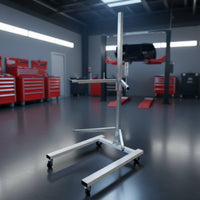 Auto Body Panel Painting Stand Galvanized Panel Painting Stand Bracket with Wheels Mobile for Mechanics