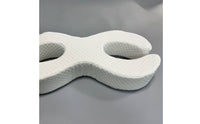 Double-C Shape Side Sleeping Pillow Cutout Openings Contoured Pillow Quilted