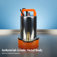 DC Submersible Pump Brushless Motor Battery Driven Water Pump High Lift Pumping Equipment for Boat Owners, Farmers, Aquaculture, Car Washing, Outdoor