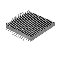 Rust-Resistant Anti-Odor Drain Cover Heavy Duty Removable Drain Grate Fast Drainage for Outdoor, Balcony, Bathroom