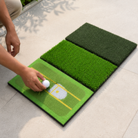 Golf Training Aid Portable Golf Mat 37x63cm Ball Trajectory Analysis Track Confirmation For Home Practice